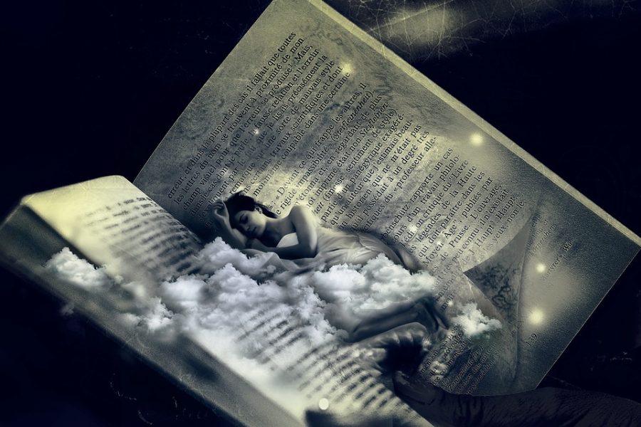 Dream Sleep Photomontage Woman Fantasy Bed
