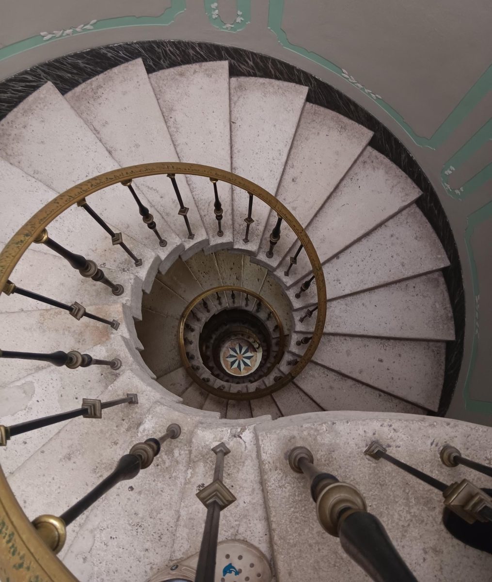 Staircase in the Vizcaya Museum in Miami, Florida