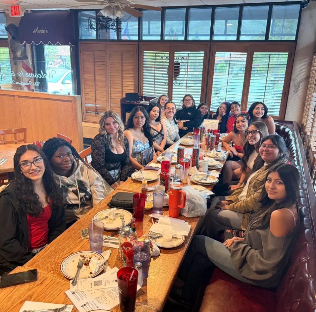 Dance Team Breakfast at Annie's